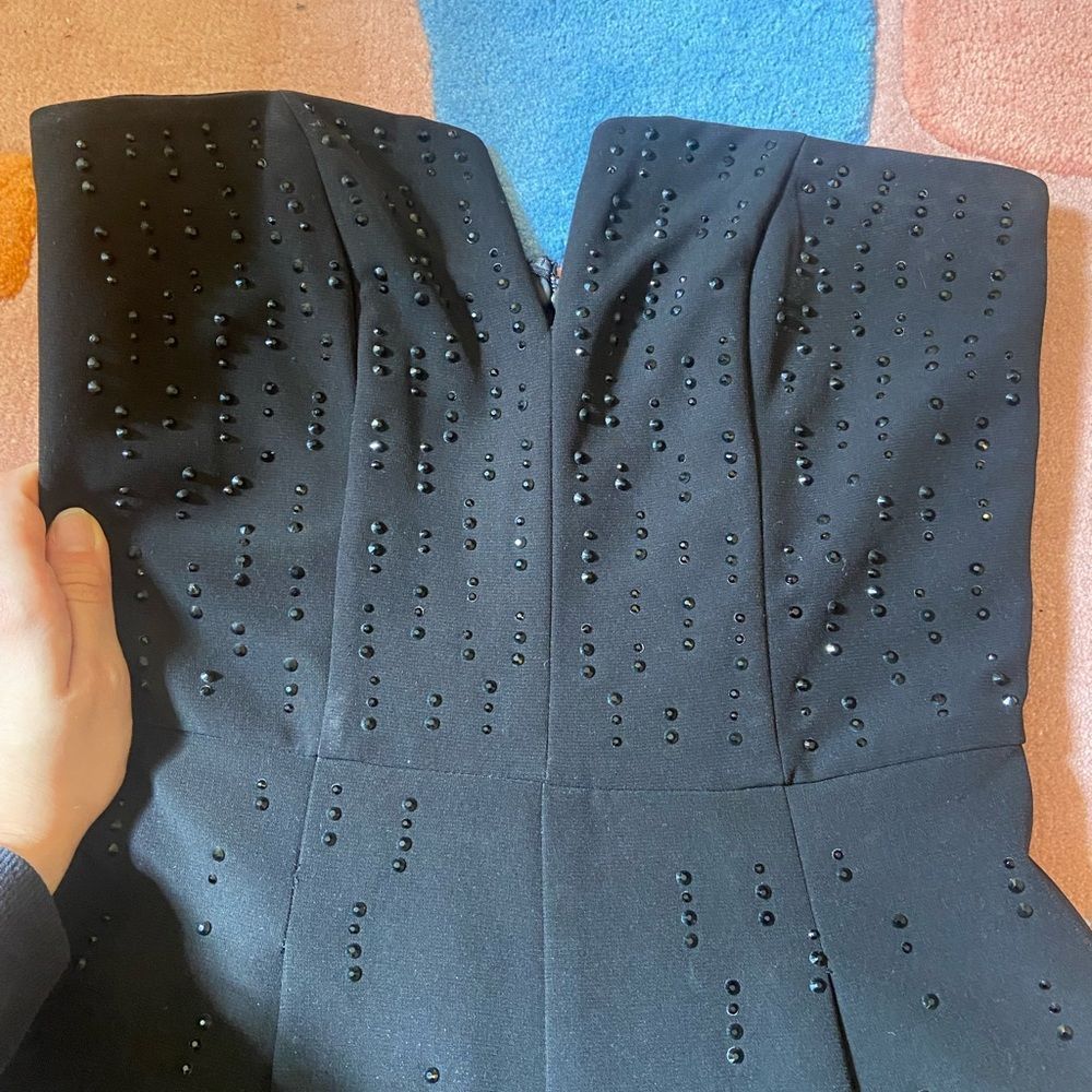 Topshop Sparkle Bustier Jumpsuit - Picture 2 of 2